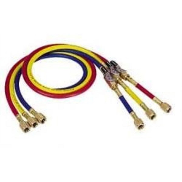 Mastercool 72" YELLOW CHARGING HOSE W/MANUAL SHUT-OFF Mastercool 90264-72