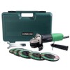 Metabo HPT 4-1/2-Inch Angle Grinder, Includes 5 Grinding Wheels &