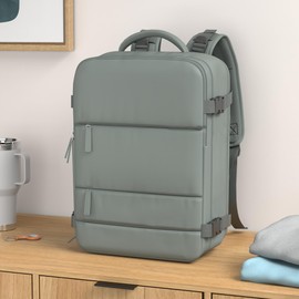 coowoz Large Travel Backpack Carry On for Women Man Waterproof Gym Backpack with Laptop Compartment Mochila de Viaje Teacher Personal Item Backpack Rucksack Airplane Accessories Must Haves Olive Green