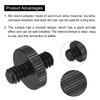 MECCANIXITY Mic Stand Adapter 1/4-20 Male to 1/4-20 Male Camera