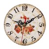 ORFOFE Retro Silent Desktop Clock Wooden Adornment Boho Decor Wall