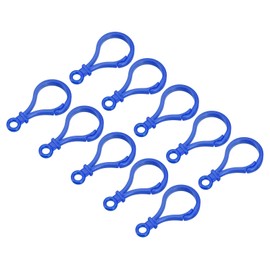 uxcell Plastic Lobster Clasps, 48mm Colorful Claw Snap Clip Hooks for Lanyard, Keychains, DIY Crafting, Sapphire Blue, 100Pcs