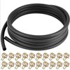 1/4 Inch ID Fuel Line Hose 10 Feet + 20Pcs