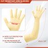 MECCANIXITY Cut Resistant Sleeves with Gloves, 47cm Arm Protection Sleeve