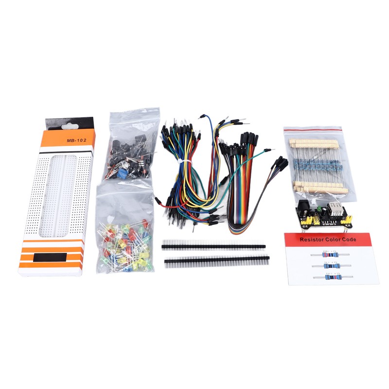 830 Tie Points Breadboard with Power Supply Module DIY Circuit