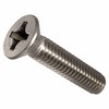8-32 x 2" Flat Head Machine Screws, Phillips Drive, Stainless