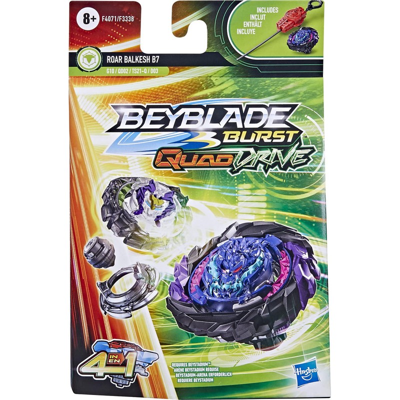 Hasbro Beyblade Burst QuadDrive Roar Balkesh B7 Spinning Top Starter