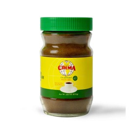CREMA Cafe Crema Decaf Instant Ground Coffee, 3.53 oz Glass Jar