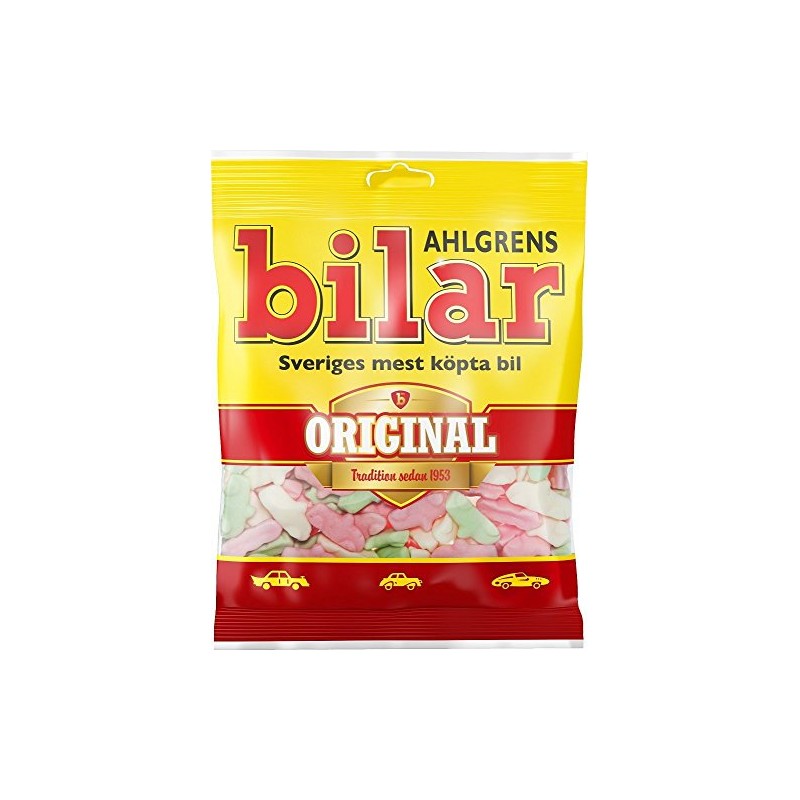 Ahlgrens Bilar - Soft Chewy Marshmallow Cars - 125g