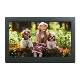 10 Inch Digital Photo Frame, Photo Video Player with Remote Control, Digital Photo Frame, Multi-Slideshow/4 Window Display, Electronic Picture Frame