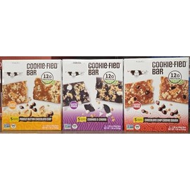 Lenny-Larrys NON-GMO Cookie-Fied Gluten Free 3 Flavors Bar 7.95oz 225g (Three Boxes)