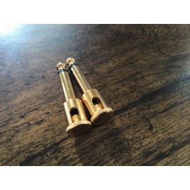 George L's Gold Right Angle Plug for .155 cable (1 pair)