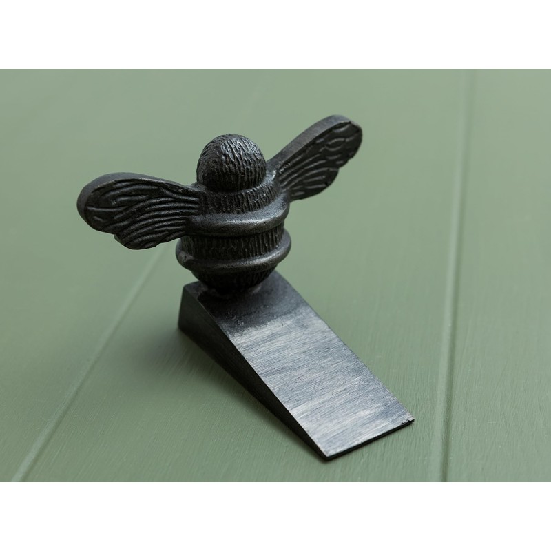Bee Door Stop Wedge | Brass Bee Door Stop Holder