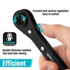 DURATECH 4-in-1 Reversible Ratcheting Wrench Set, Double Box End Wrench