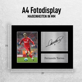 HWC Trading A4 Fernando Torres Liverpool Gifts Printed Autograph For Fans And Fans - A4