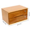 ILWorkTLs 2 Drawers Wooden Desktop Storage Box,Small File Cabinet with