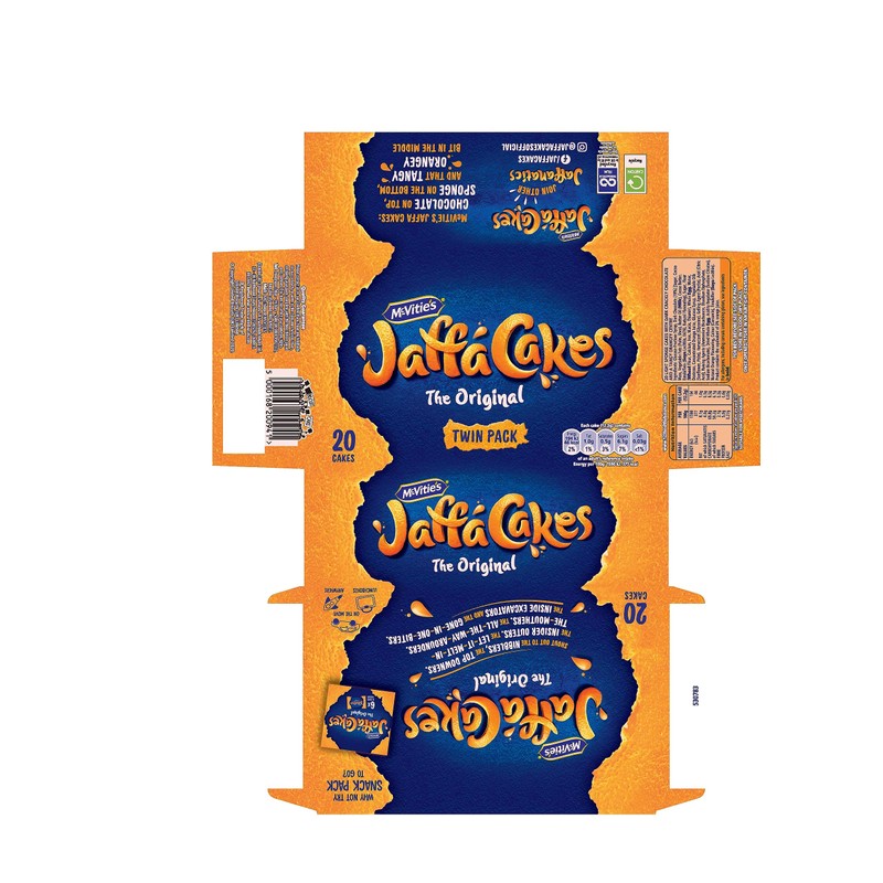 McVitie's Twin Pack Jaffa Cakes, 20 Cakes, 244 g (Pack