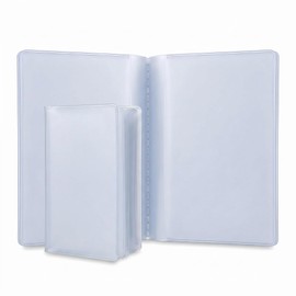 Evherv 2PCS Clear PVC Wallet Inserts, Premium Credit Card Holder Inserts with 10 Pages 20 Card Slots and 10 Pages 10 Card Slots, Transparent Wallet Organizer Sleeves for Cards, IDs and Photos