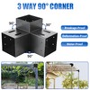 AXWHYS 4x4 Pergola Brackets(Actual:3.5"x3.5") 3 Way Right Angle Corner Bracket,