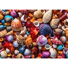 Jigsaw Puzzles for Adults 1000, Puzzles for Adults, Challenging Puzzles, Puzzle Game for The Whole for Women, Gifts for Men, Theme:Colorful Conch