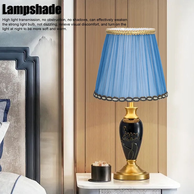 3PCS Cloth Lamp Shade E14 ClipOn Lampshade for Candle Chandelier