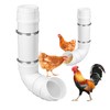 UCandy Automatic Chicken Feeder, 6 Pounds Capacity Heavy-Duty PVC Pipe
