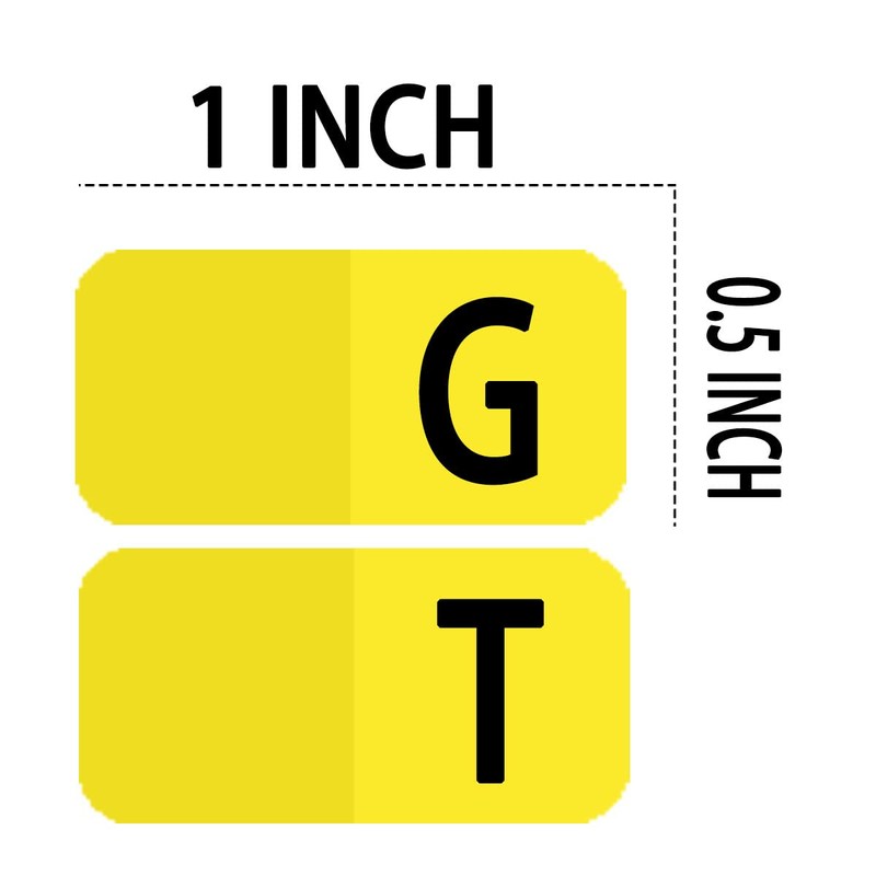 YOUOK Alphabet Index Stickers Labels, A-Z Tab Dividers for 3