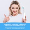 4 Pcs Sensitive Toothbrush Dual Clean Replacements Attachments Brush Heads