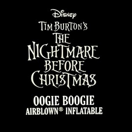 Oogie Boogie Christmas Inflatable Outdoor Decoration - The Nightmare Before Christmas Airblown Inflatable by Gemmy - 5 feet Tall