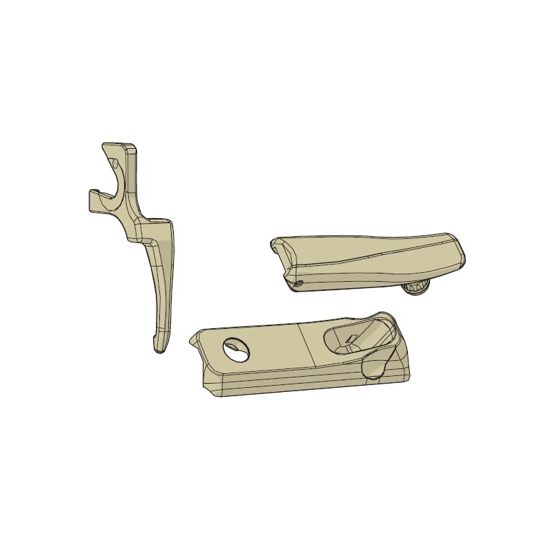PELLA Casement/Awning Window Hardware Crank, Cover & Lock Lever (White
