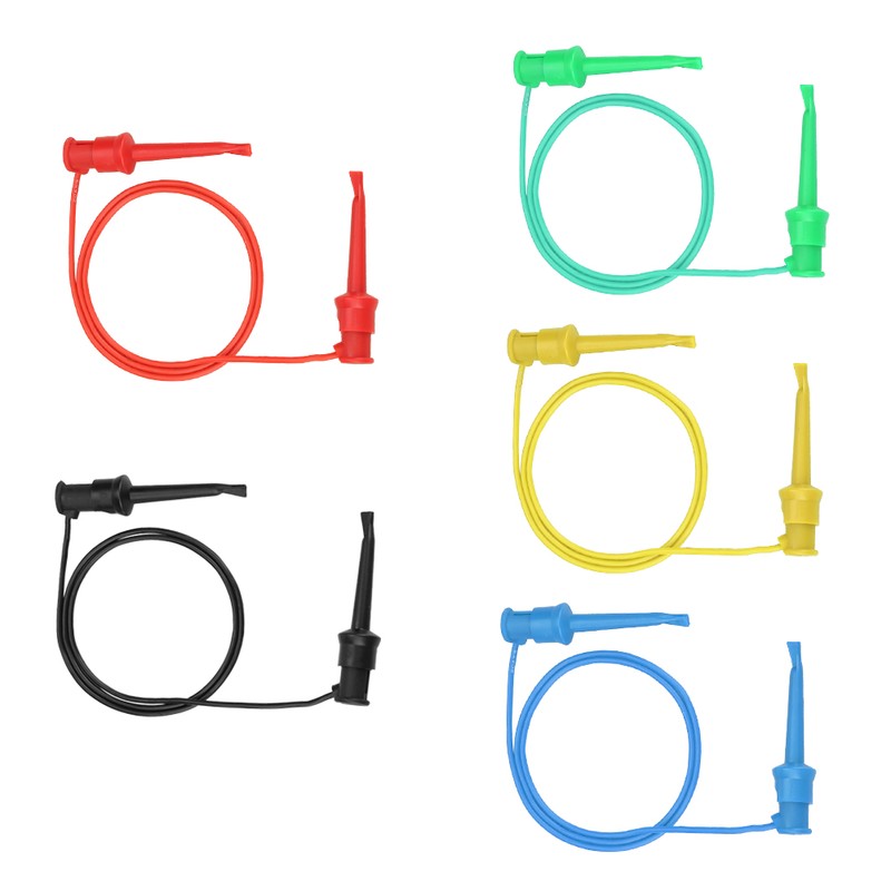 5Pcs Colorful Multimeter Electrical Test Dual SMD IC Silicone Lead
