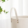 VIPOSCO Tall Laundry Basket, Large Dirty Clothes Hamper with Leather