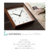 KATOMOKU square clock km-37B Wood Walnut Wall Clock Continuous Second