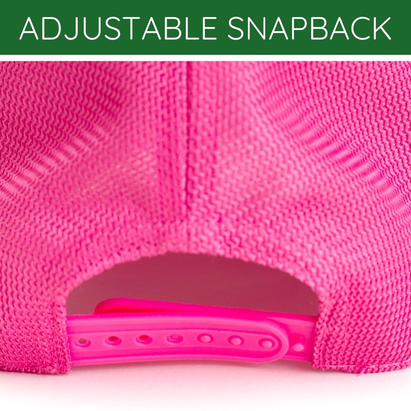 John Deere Mesh Adjustable Snapback Baseball Cap One Size, Pink,