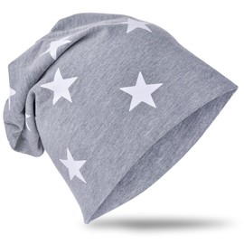 Unisex Baby Jersey Slouch Beanie Children's Hat With Rhinestone Star Cotton Trend -