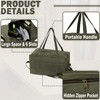 Tool Tote Bag, 16OZ Waxed Canvas Tool Bag with 7-Pocket