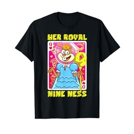 Mademark x SpongeBob SquarePants - SpongeBob Her Royal Nine ness Girl 9th Birthday Gift Sandy T-Shirt