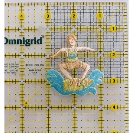 Boogie Board Iron On Patch Vintage Surfer Boogie Board Ocean Sea Embroidered Surf Bum Dude Iron On