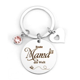 Gifts for Mum Christmas, Gift Mum Christmas, Best Mum Gift, Birthday Gift for Mum, Mother's Day Gifts for Mum Keyring, Gift for Mum Valentine's Day Easter Gift, silver