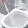 Topsky 2-Pack Closed Toilet Brush Compact Toilet Brush and Holder,