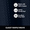 Softopia Cotton Navy Waffle Kitchen Dish Towels, 100% Cotton, Quick