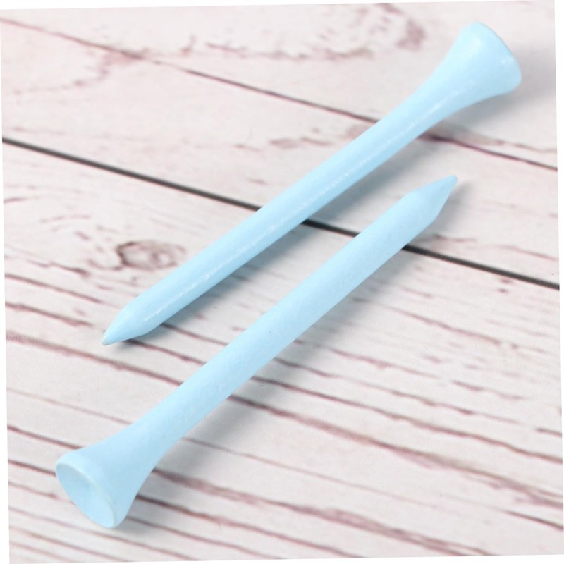 Outanaya 100pcs Long-Lasting Yards Tees Wooden Golf Tees Reduces Friction