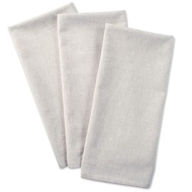 DII Cotton Kitchen Towel Set Lightweight & Fast-Drying Dish Towels, 20x30, Natural Chambray, 3 Piece