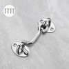Bathroom Latch Hook Lock Door Latch Silver 3ea