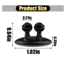 4PCS Car Cable Clips USB Cable Line Clip Holder for Car, Durable Strong Adhesive Cord Cable Holder Wire Organizer, Cord Organizer Cable Management Wire Holders for Cords