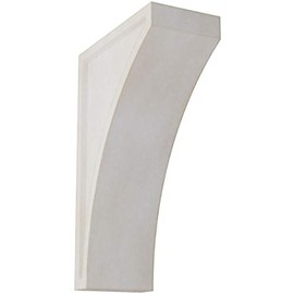 Ekena Millwork CORWD03X06X10LWWH Large Lawson Wood Vintage Decor Corbel, 3"W x 6 1/2"D x 10"H, Chalk Dust White
