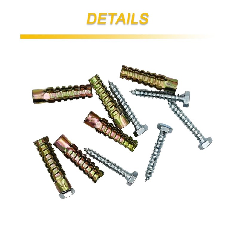 Kevinrooty Heavy Duty Tree Style Steel Wall Anchor, 8x38, 8