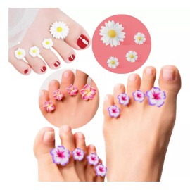 Universo en Linea Separadores Dedos Silicón Pedicura Manicura Flores Uñas F Color Modelo 1