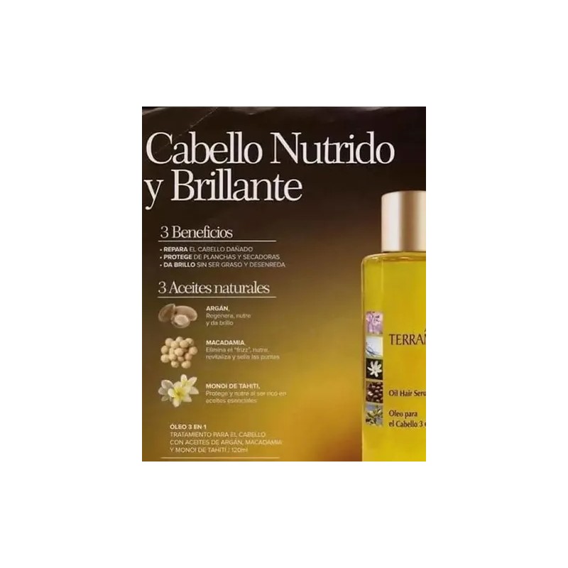 Terramar Aceite Para El Cabello 3 En 1, 120 Ml