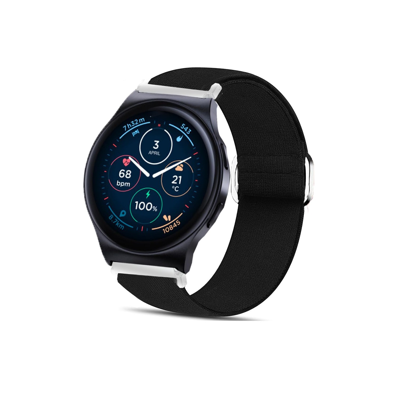 Compatible for Moto Watch 120 Bands, 18mm, 20mm, 22mm Stretch